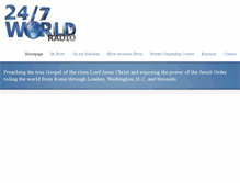 Tablet Screenshot of 247worldradio.com